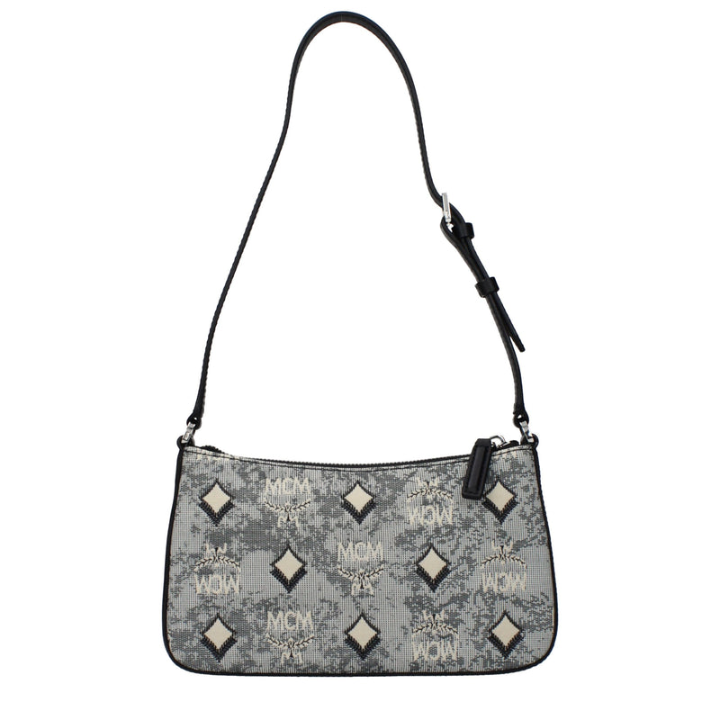 MCM Gray Fabric Crossbody Bag - Stylish & Functional Accessory