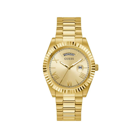 Guess Gold Stainless Steel Dress Watch for Men