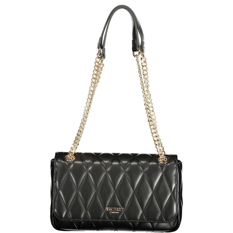 Twinset Black Polyurethane Handbag - Chic & Versatile