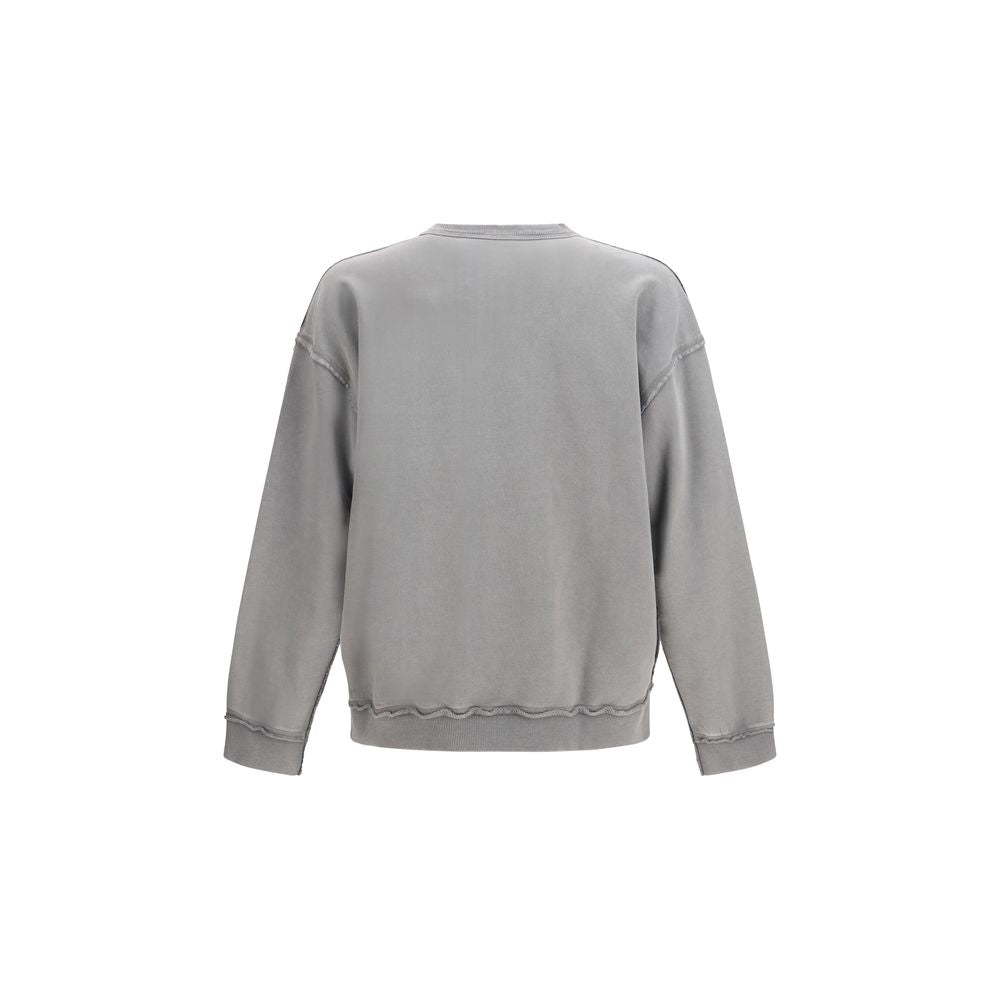 Diesel S-Boxt-Raw-V1 Gray Cotton Sweatshirt for Men