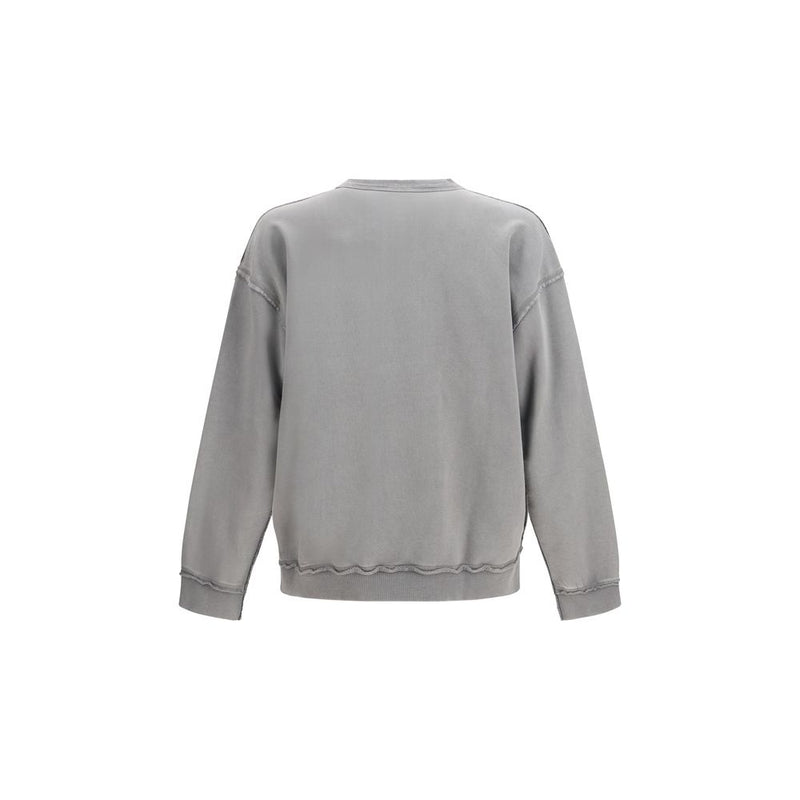 Dieselgrijze katoenen sweater
