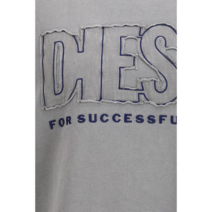 Dieselgrijze katoenen sweater