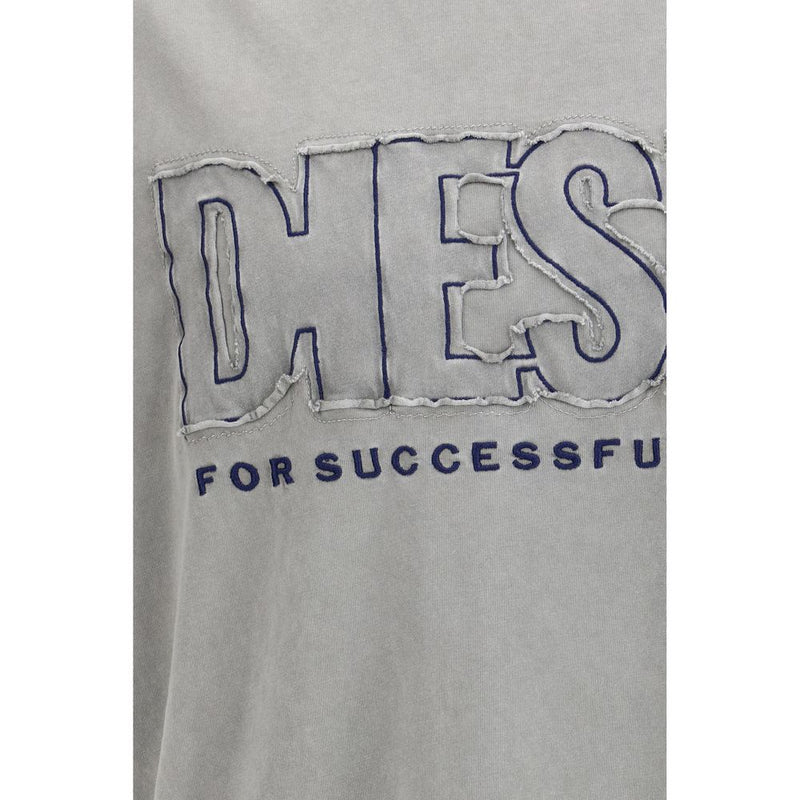 Dieselgrijze katoenen sportkleding