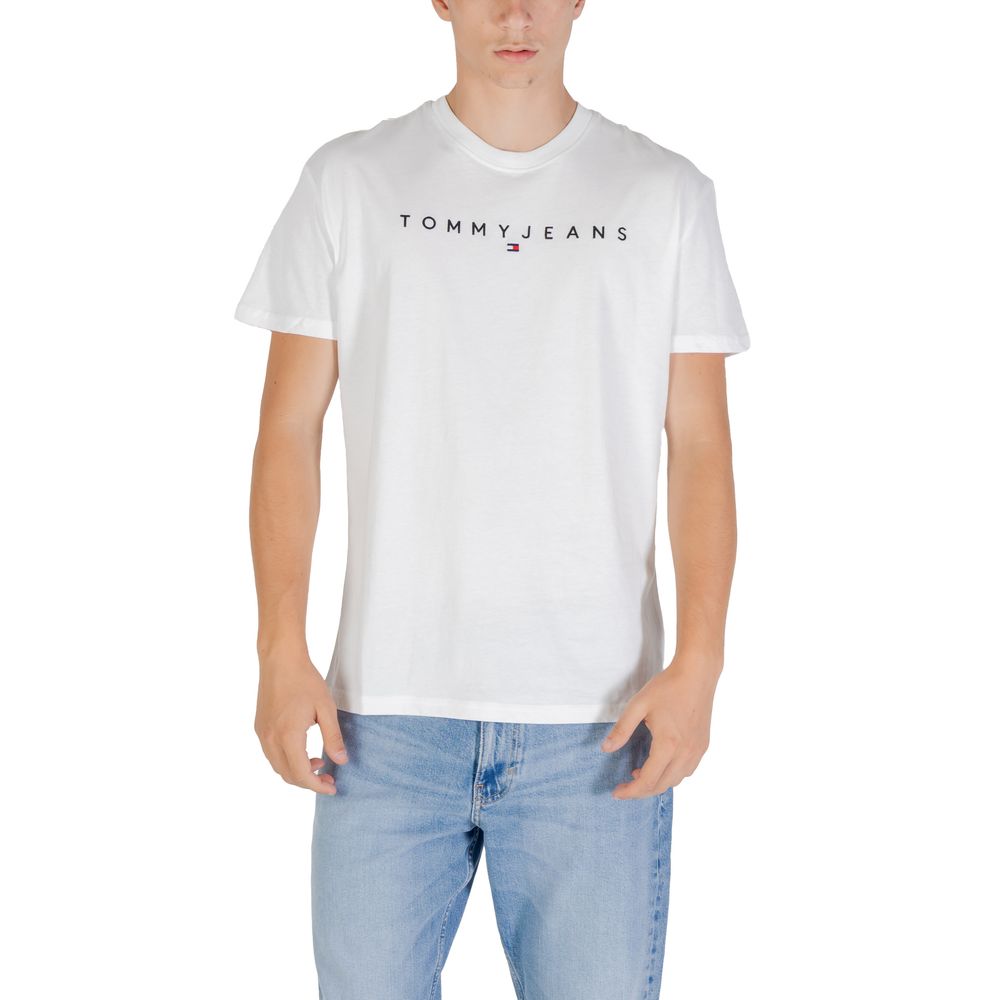 T-shirt Tommy Hilfiger Jeans blanc en coton recyclé