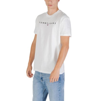 T-shirt Tommy Hilfiger Jeans blanc en coton recyclé