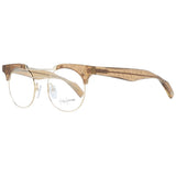 Yohji Yamamoto Gold Metal & Plastic Round Glasses Frames for Women