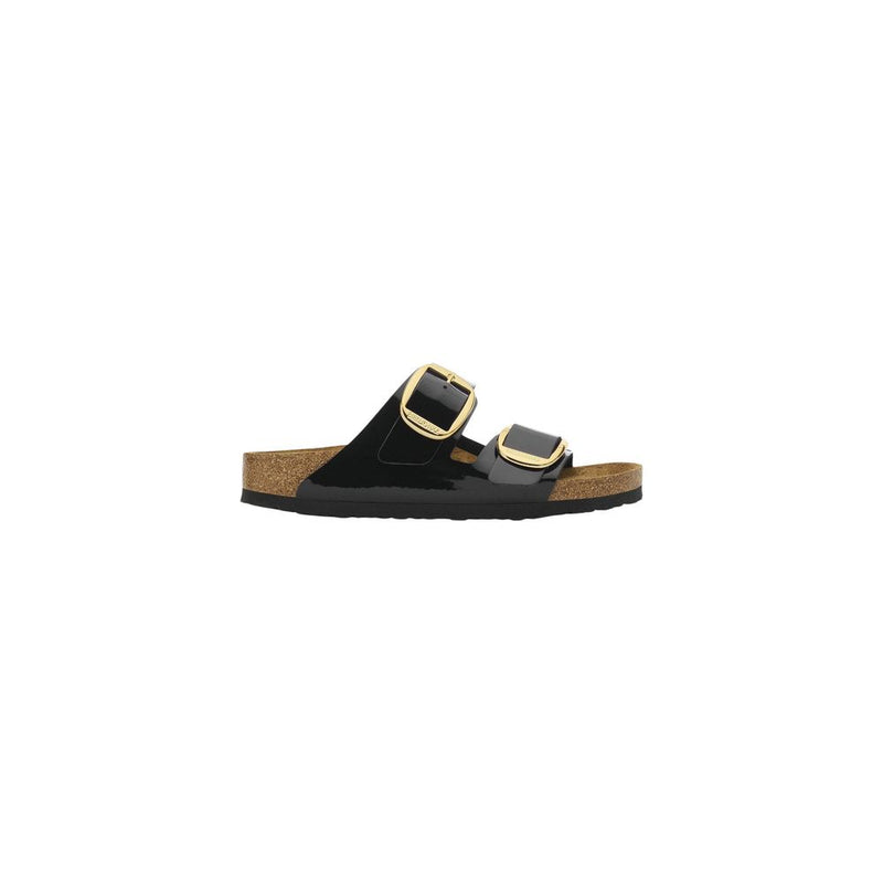 Sandales plates Birkenstock en matière synthétique noire