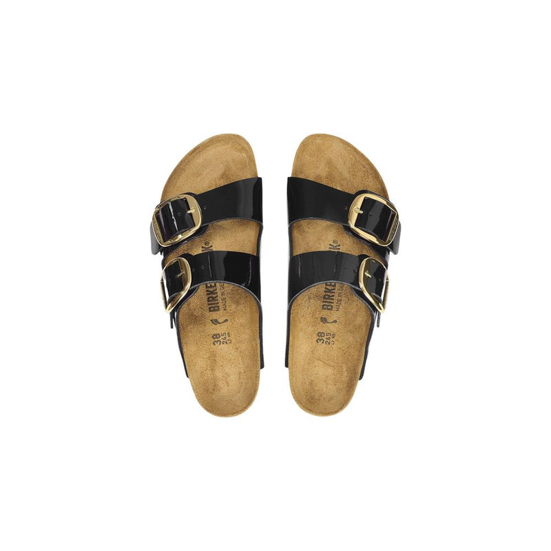 Sandales plates Birkenstock en matière synthétique noire