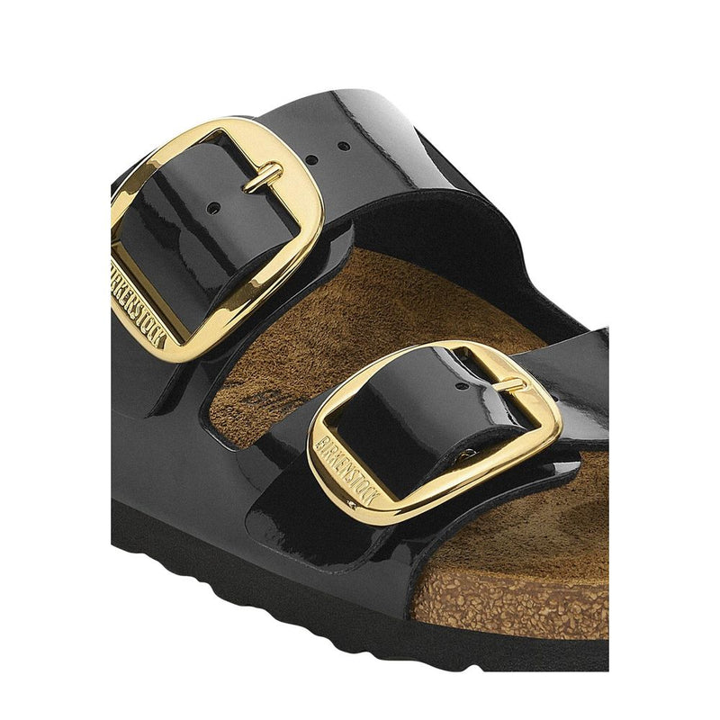 Sandales plates Birkenstock en matière synthétique noire