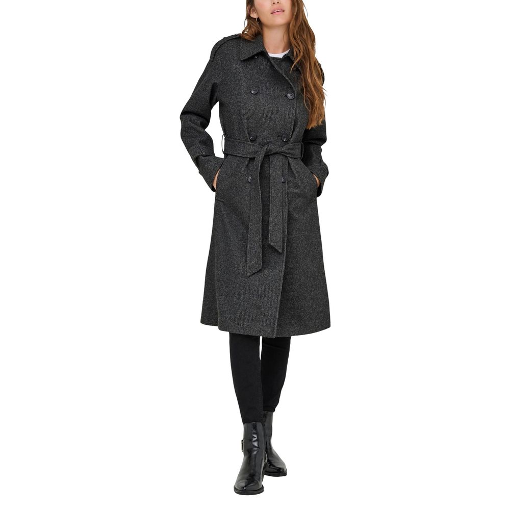 Only ONLASTA TRENCHCOAT OTW - Manteau en Polyester Recyclé Gris