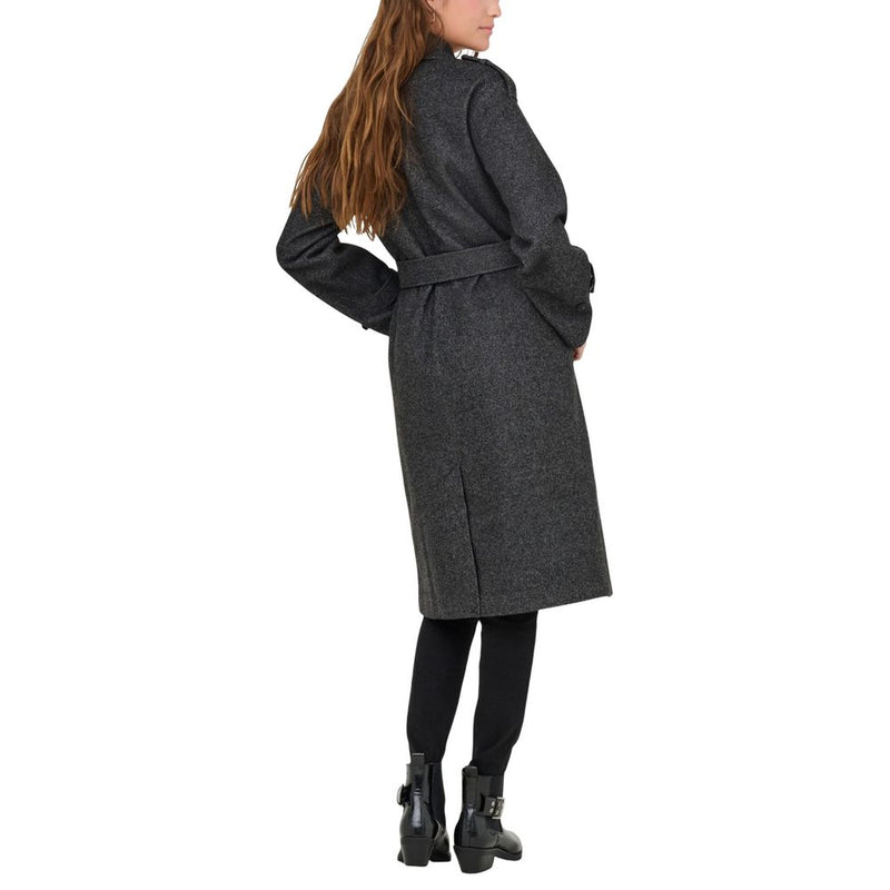 Only ONLASTA TRENCHCOAT OTW - Manteau en Polyester Recyclé Gris