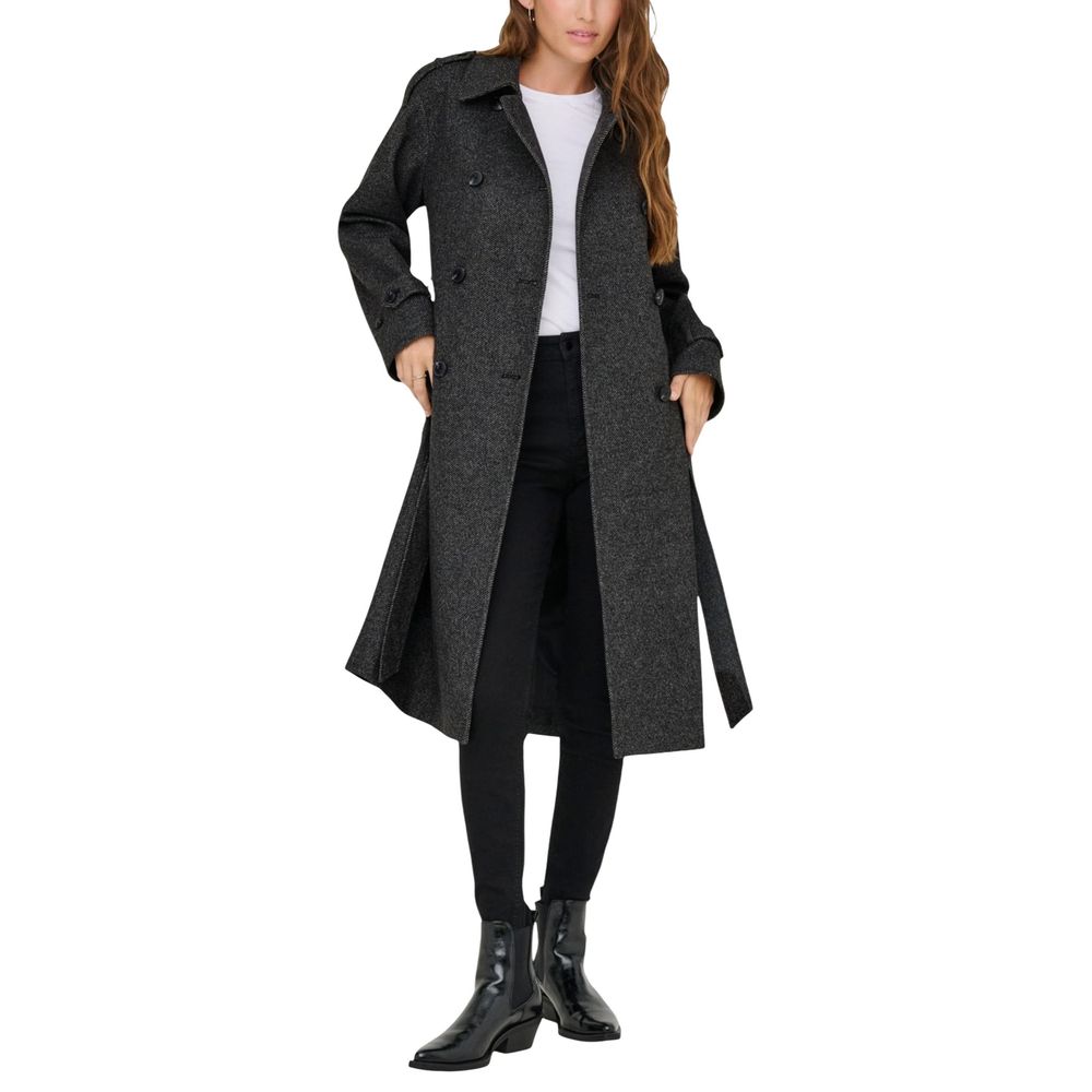 Only ONLASTA TRENCHCOAT OTW - Manteau en Polyester Recyclé Gris