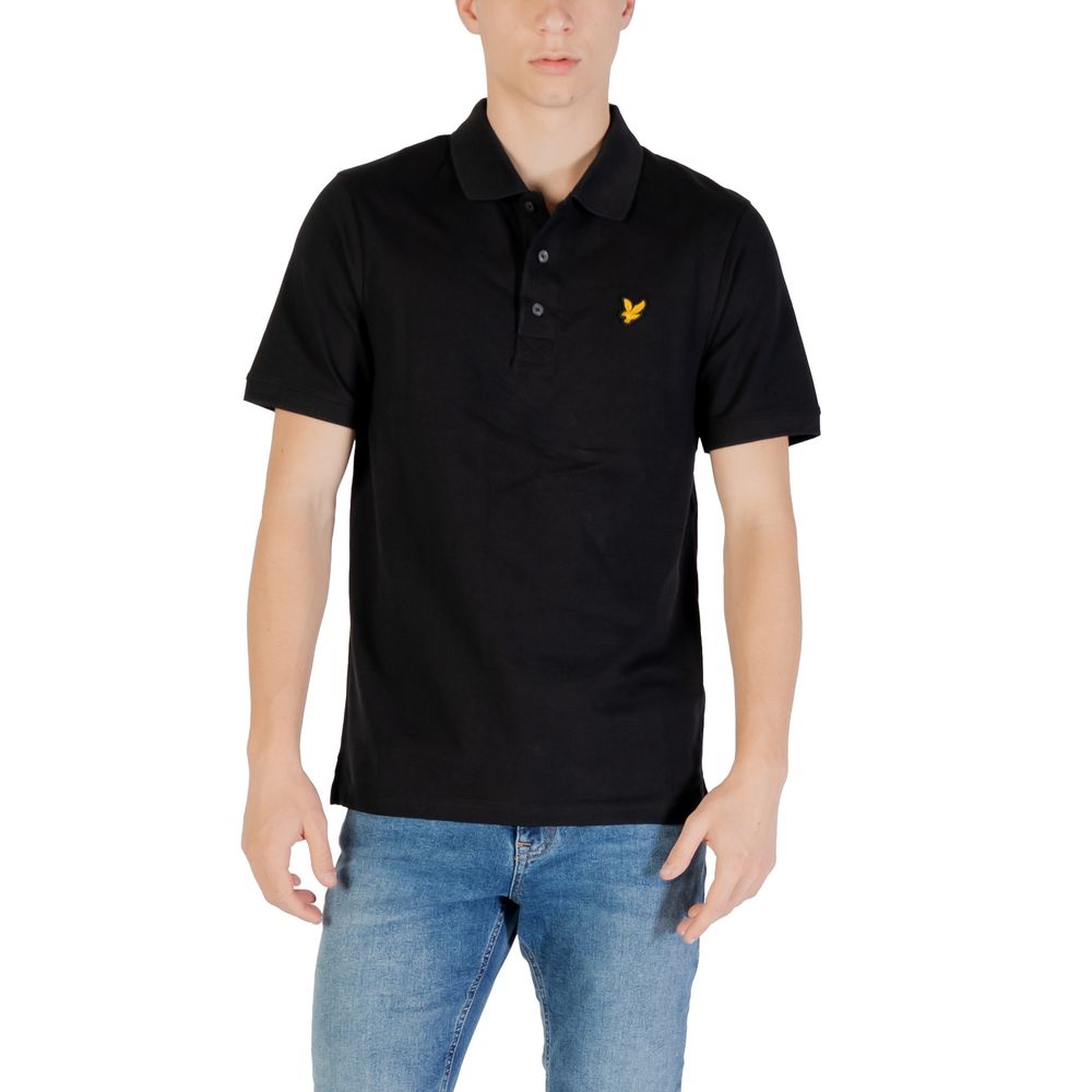 Lyle & Scott Black Cotton Polo Shirt for Men