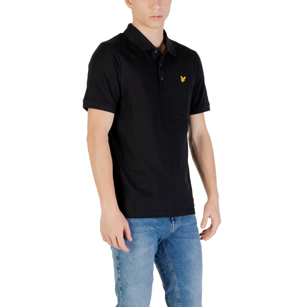 Lyle & Scott Black Cotton Polo Shirt for Men