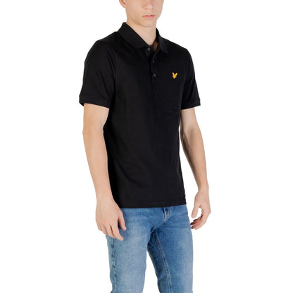 Lyle & Scott Zwart Katoenen Poloshirt