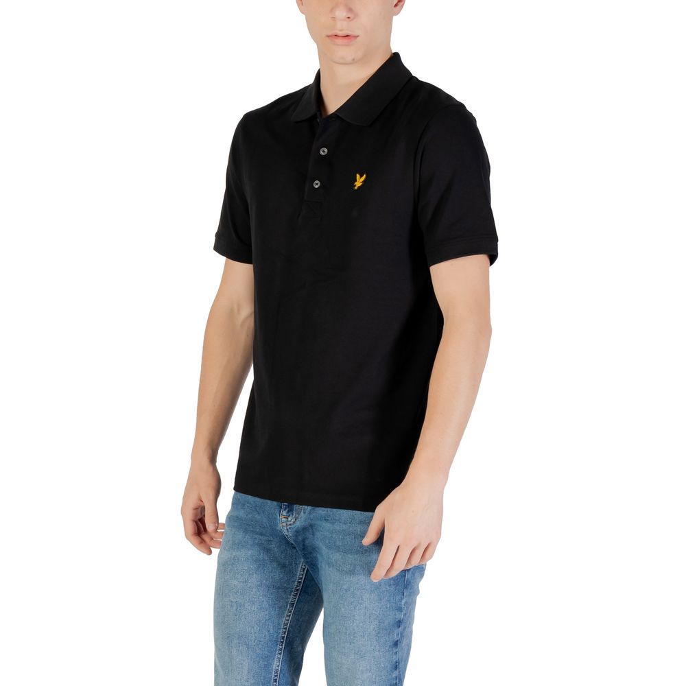 Lyle & Scott Black Cotton Polo Shirt for Men
