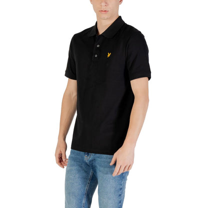 Lyle & Scott Zwart Katoenen Poloshirt