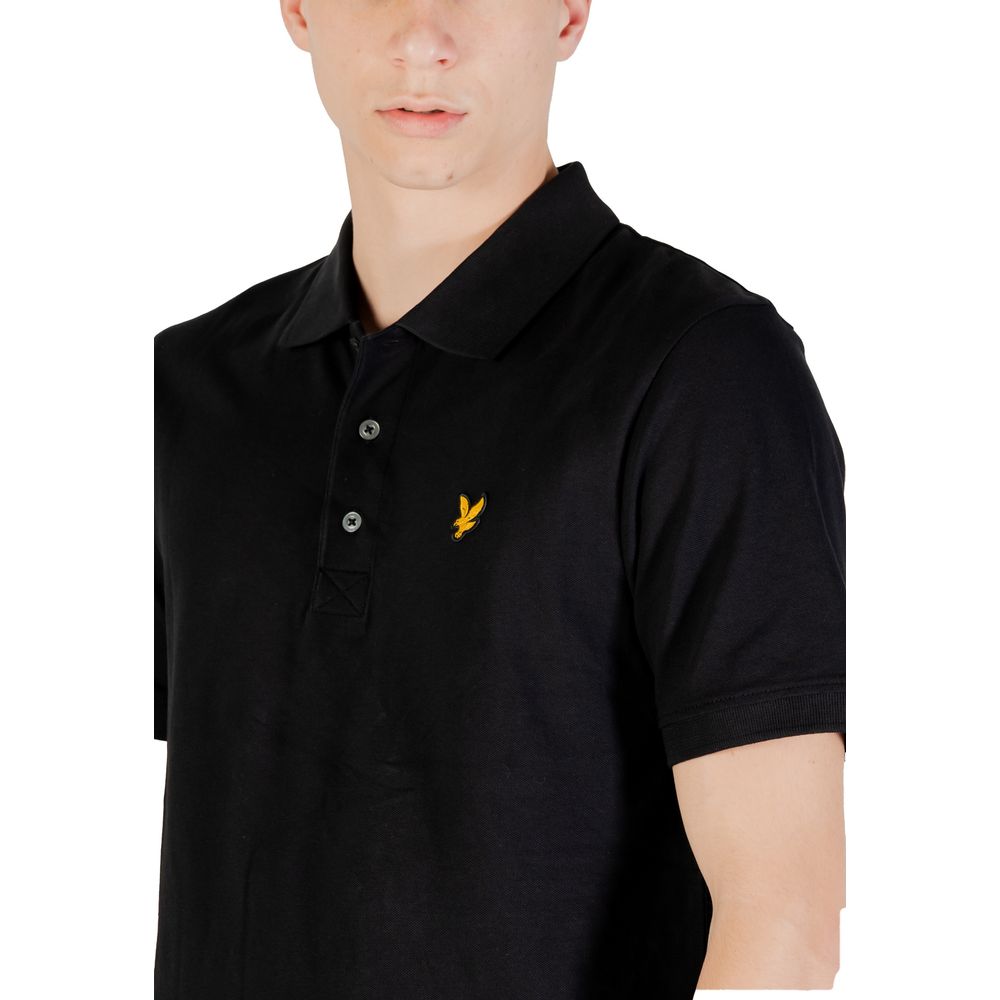 Lyle & Scott Black Cotton Polo Shirt for Men
