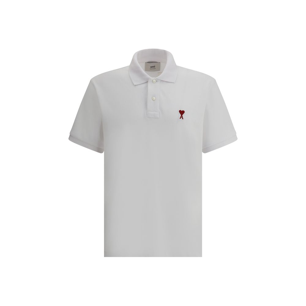 Ami Paris wit katoenen poloshirt