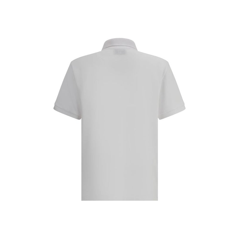 Ami Paris White Cotton Polo Shirt - Classic & Stylish