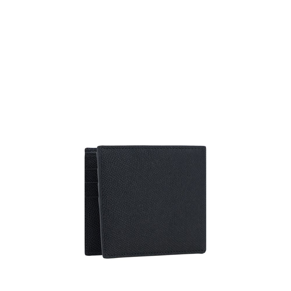 Portefeuille Dolce & Gabbana en cuir de veau noir Bos Taurus