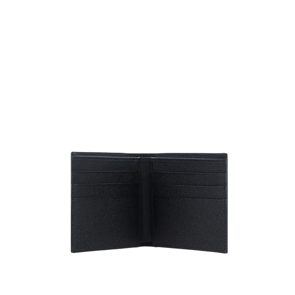Portefeuille Dolce & Gabbana en cuir de veau noir Bos Taurus