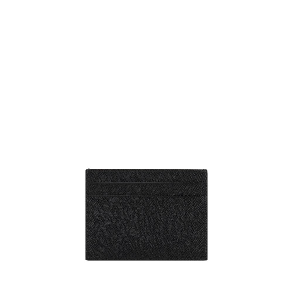 Portefeuille en cuir noir Dolce &amp; Gabbana