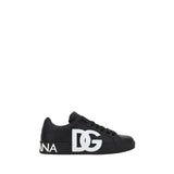 Dolce & Gabbana Black Calfskin Sneakers for Men