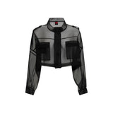 Manteau PINKO en soie noire