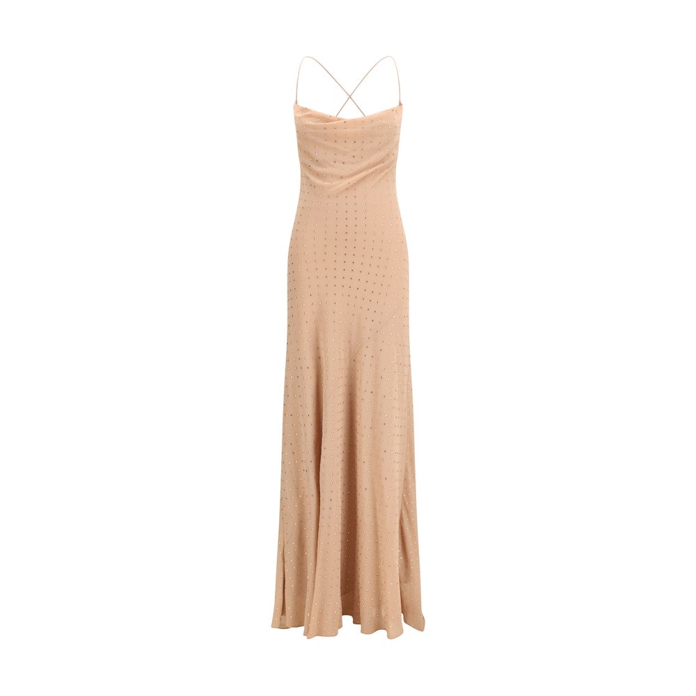 PINKO Multicolor Polyester Cocktail Dress - Strass Slipdress