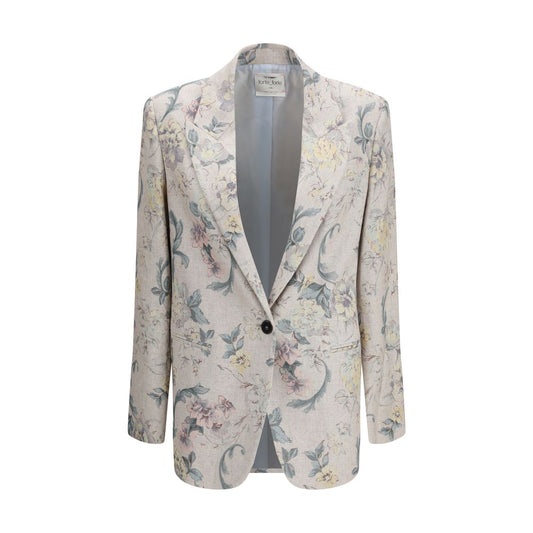 Forte_Forte Peonia My Love Multicolor Viscose Coat