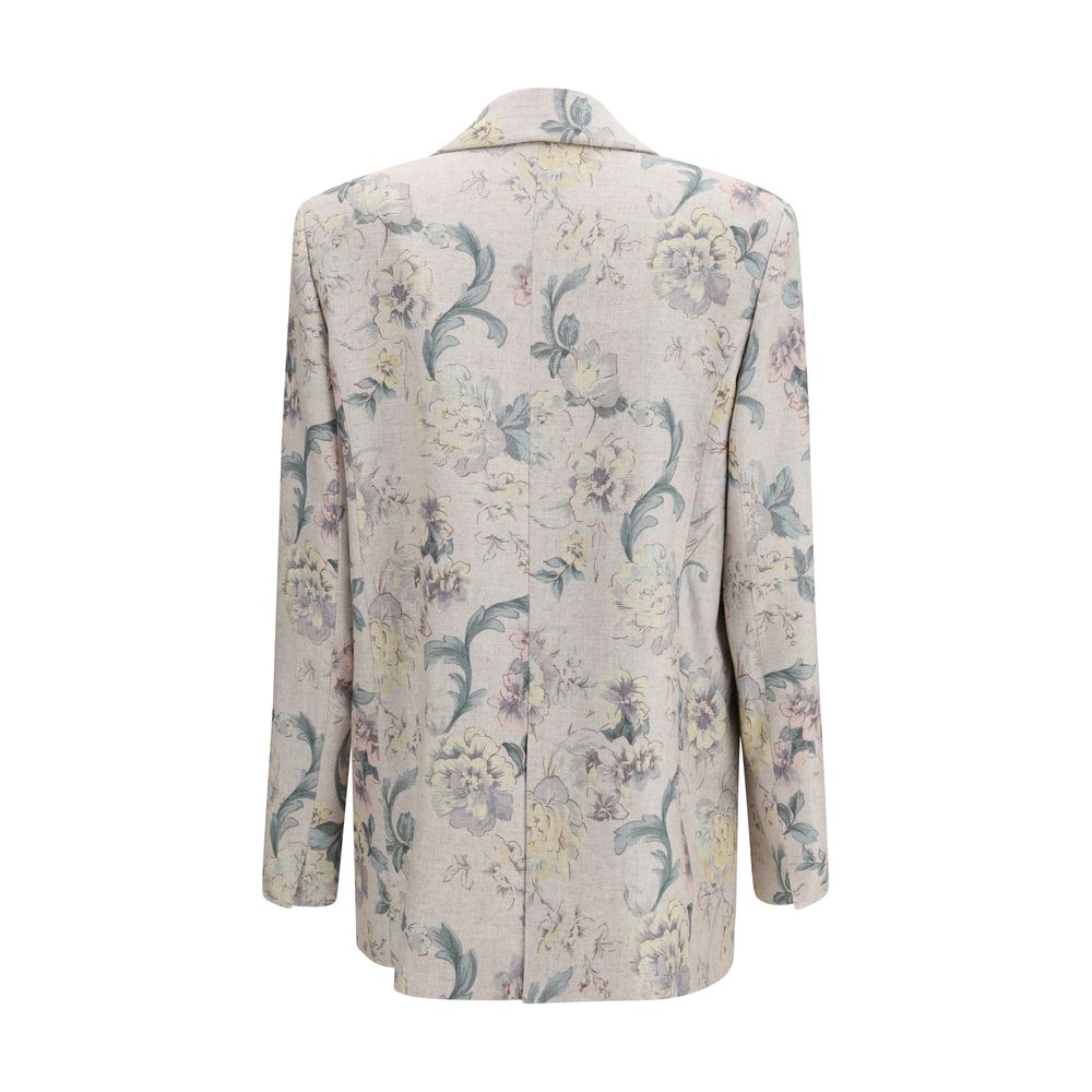 Forte_Forte Peonia My Love Multicolor Viscose Coat