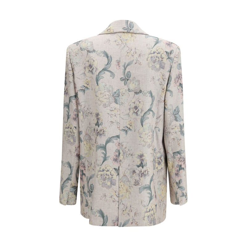 Forte_Forte Peonia My Love Multicolor Viscose Coat