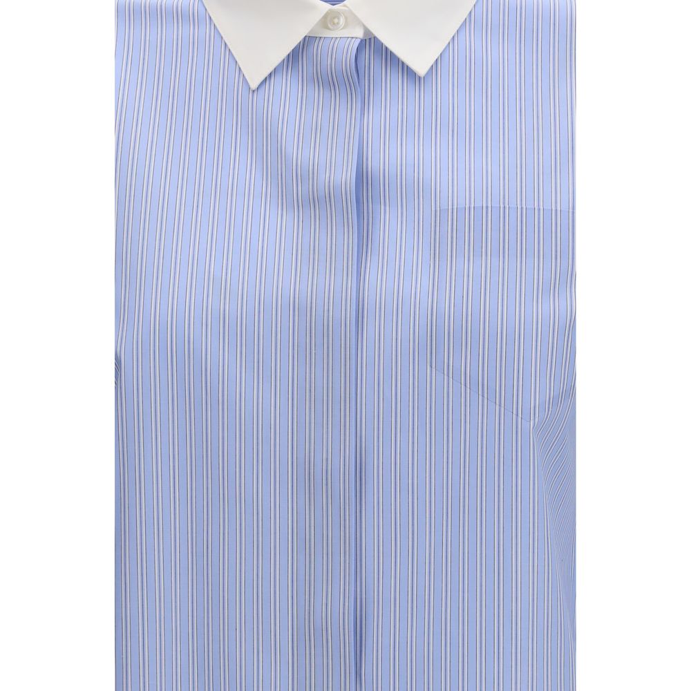 Tory Burch Blue Cotton Pattern Shirt for Women - Elegant & Versatile