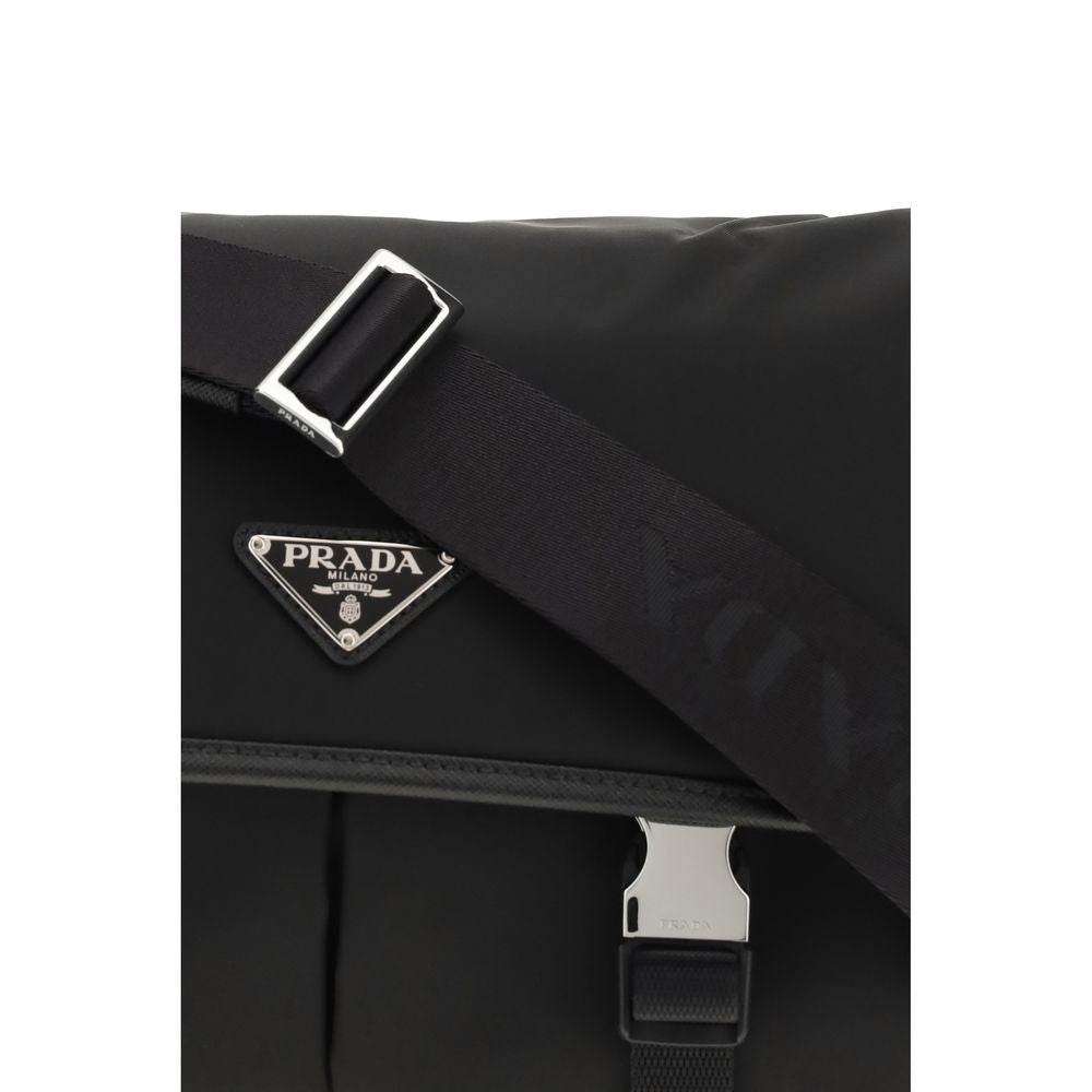 Sac à bandoulière Prada en polyamide noir