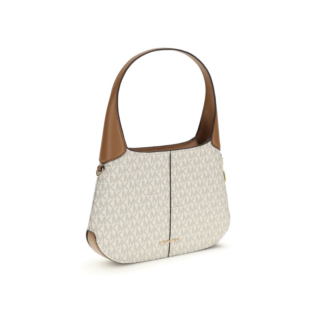 Michael Kors Alice Beige Cotton Shoulder Bag - Élégance et Praticité