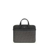 Attaché-case Ferragamo en cuir de veau gris Bos Taurus