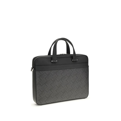 Attaché-case Ferragamo en cuir de veau gris Bos Taurus