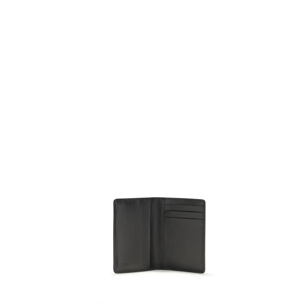 Portefeuille Fendi Bos Taurus en cuir de veau noir