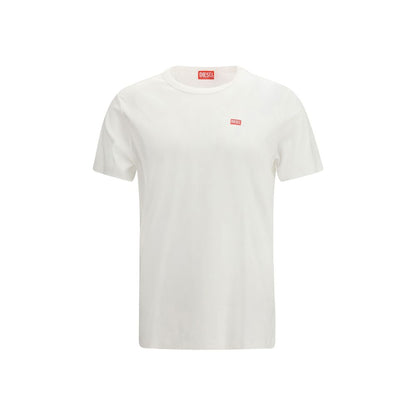 Diesel wit katoenen T-shirt