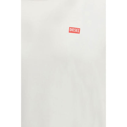 Diesel wit katoenen T-shirt