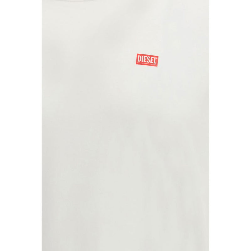 Diesel wit katoenen T-shirt