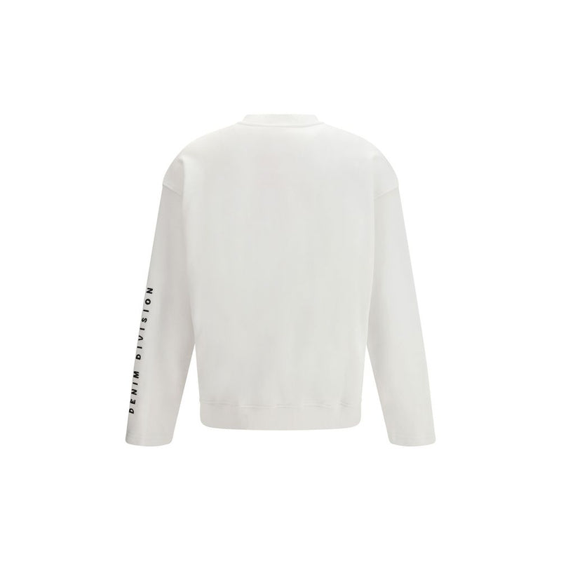 Diesel wit katoenen sweatshirt