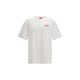 Diesel wit katoenen T-shirt