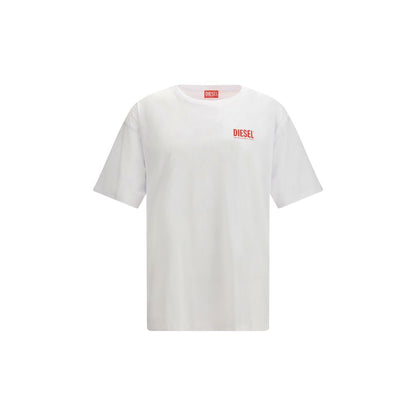 T-shirt blanc en coton Diesel