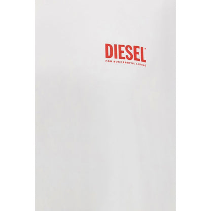 T-shirt blanc en coton Diesel