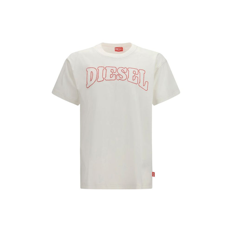 Diesel wit katoenen T-shirt