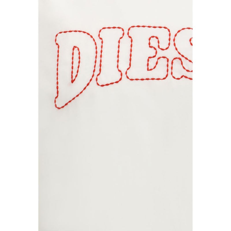 Diesel wit katoenen T-shirt