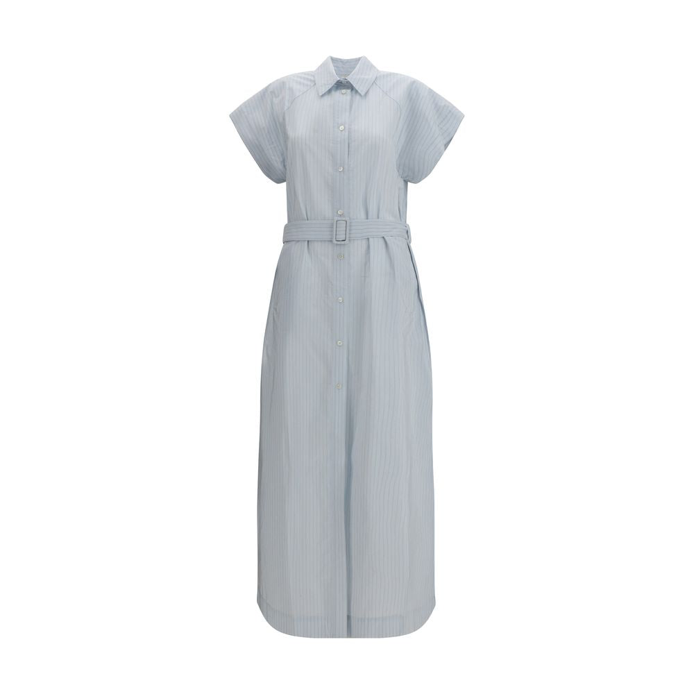 Jacob Cohen Blue Copper Long Dress - Élégant Style Chemisier