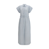 Jacob Cohen Blue Copper Long Dress - Élégant Style Chemisier
